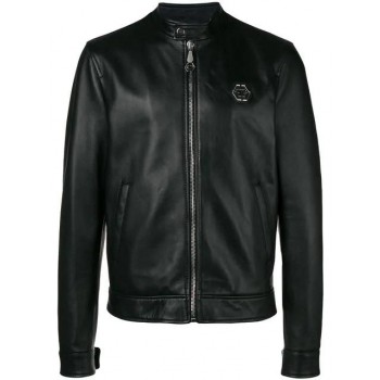 Philipp Plein Original Moto Jacket Men 02 Black Clothing Leather Jackets Pretty And Colorful