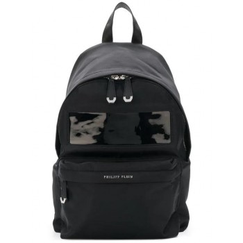 Philipp Plein Logo Plaque Backpack Men 02 Black Bags Backpacks Quality Design