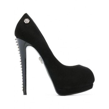 Philipp Plein Strong Stud-embellished Pumps Women 2 Black Shoes Save Up To 80%