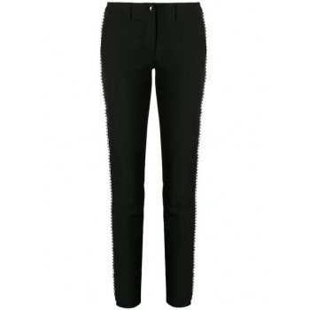 Philipp Plein Studded Slim-fit Trousers Women 2 Black Clothing Cheap