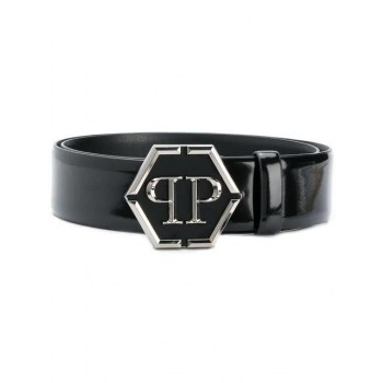 Philipp Plein Logo Buckle Belt Men 02 Black Accessories Belts Premium Selection