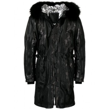 Philipp Plein Multiple Zipped Parka-coat Men 02 Black Clothing Parka & Duffle Coats Uk Cheap Sale