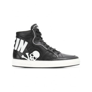 Philipp Plein Skull Print Hi-tops Men 02 Black Shoes Shop Best Sellers