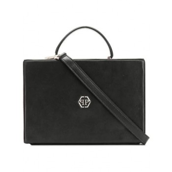 Philipp Plein Square Tote Women 0291 Black/nickel Bags Usa Sale Online Store