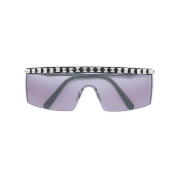 Philipp Plein Visor-style Studded Sunglasses Women Ccwk Black/ Fume/ Nk Accessories