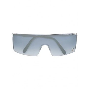 Philipp Plein Gradient Lens Square Frame Sunglasses Men Kkxa Nickel/nickel/mirror/no Glv Accessories