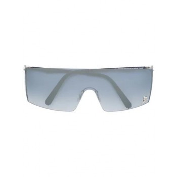 Philipp Plein Gradient Lens Square Frame Sunglasses Women Kkxa Nickel/nickel/mirror/no Glv Accessories