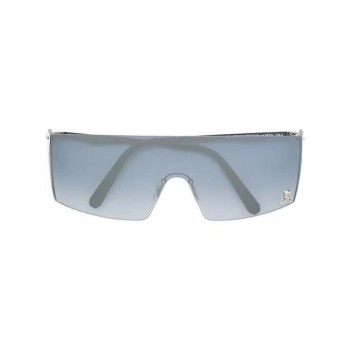 Philipp Plein Gradient Lens Square Frame Sunglasses Women Kkxa Nickel/nickel/mirror/no Glv Accessories