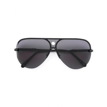 Philipp Plein Half-frame Aviator Sunglasses Men Cczj Black/black/normal/bl Nk Accessories Coupon Codes