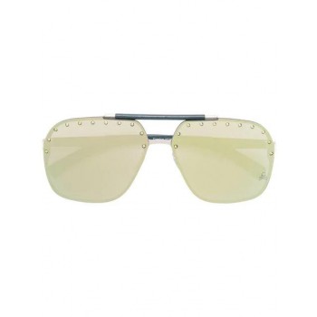 Philipp Plein Aviator Sunglasses Women Ggxa Gold/gold/mirror/no Glv Accessories Authorized Dealers