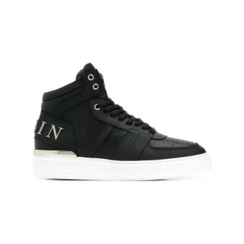 Philipp Plein Lace-up Hi-top Trainers Men Black Shoes Hi-tops Buy Online