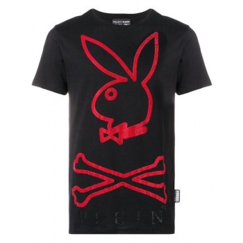 Philipp Plein Playboy Bunny T-shirt Men 02 Black Clothing T-shirts Newest