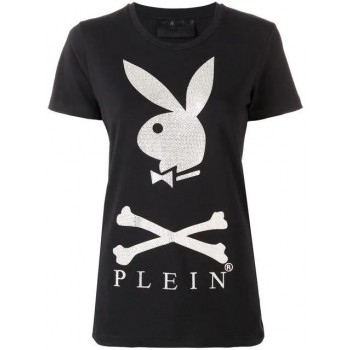 Philipp Plein Playboy Bunny T-shirt Women 02 Black Clothing T-shirts & Jerseys