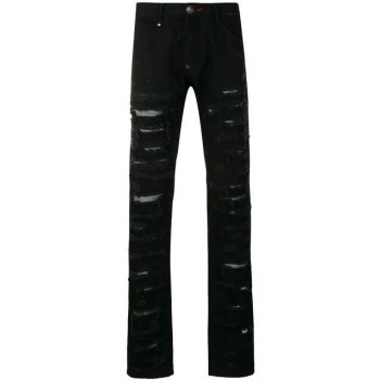 Philipp Plein Ripped Detailed Jeans Men 02fe Freezing Clothing Slim-fit New Collection
