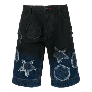 Philipp Plein Two-tone Denim Shorts Men 02om On My Level Clothing Gorgeous