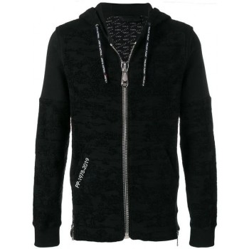 Philipp Plein Zipped Hoodie Men 02 Black Clothing Hoodies Wholesale Online Usa