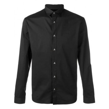Philipp Plein Long-sleeve Fitted Shirt Men 02 Black Clothing Shirts Unique Design