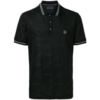 Philipp Plein Logo Skull Polo Shirt Men 02 Black Clothing Shirts Professional Online Store