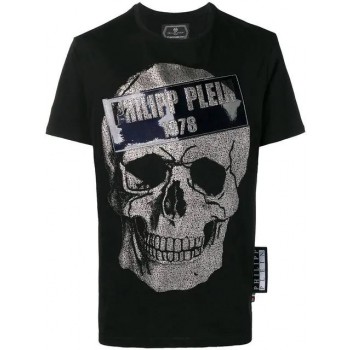 Philipp Plein Skull Print T-shirt Men 02 Black Clothing T-shirts Fantastic