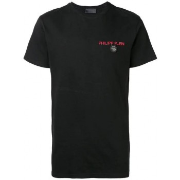 Philipp Plein Skull Logo Crest T-shirt Men 02 Black Clothing T-shirts Usa Discount Online Sale