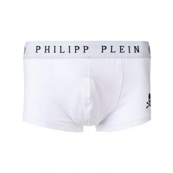 Philipp Plein Branded Boxer Briefs Men 01 White Clothing & Boxers Sale Retailer