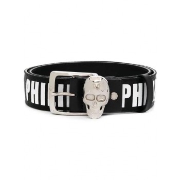 Philipp Plein Skull Belt Men 01 White Accessories Belts Where Can I Buy