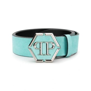 Philipp Plein Logo Buckle Belt Men 22 Turquoise Accessories Belts Latest Fashion-trends