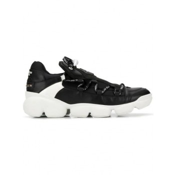 Philipp Plein Contrast Low-top Sneakers Men 0102 White / Black Shoes Low-tops Best Discount Price