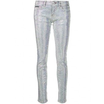 Philipp Plein Crystal Slim Fit Jeans Women 07il L.a.livin Clothing Skinny Top Designer Collections