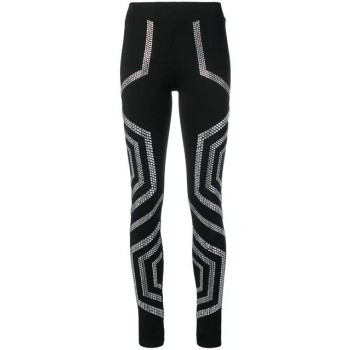 Philipp Plein Crystal Embellished Leggings Women 02 Black Clothing Hottest New Styles