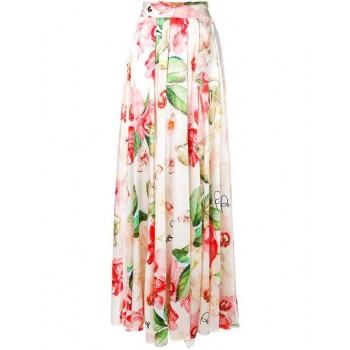 Philipp Plein Floral Print Skirt Women 01 White Clothing Full Skirts Discount Shop