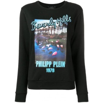 Philipp Plein Black Beverly Hills Sweater Women 02 Clothing Sweatshirts Fashionable Design