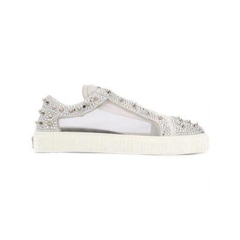 Philipp Plein Crystal Embellished Sneakers Women 01 White Shoes Trainers Reliable Reputation