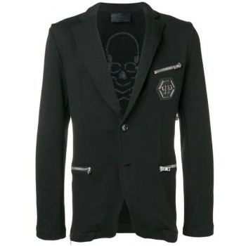 Philipp Plein Zip Pocket Blazer Men 02 Black Clothing Blazers New York