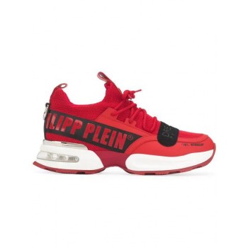 Philipp Plein Chunky Low Top Trainers Men Red Shoes Low-tops Luxurious Collection