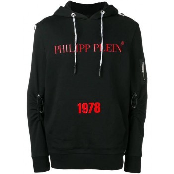 Philipp Plein Pp1978 Logo Hoodie Men 02 Black Clothing Hoodies Fabulous Collection
