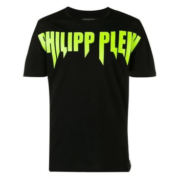 Philipp Plein Rock Pp T-shirt Men 0209 Black/yellow Clothing T-shirts Luxuriant In Design