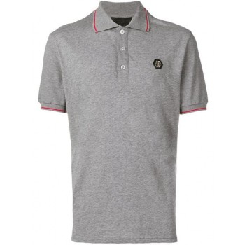 Philipp Plein Original Polo Shirt Men 10 Grey Clothing Shirts Colorful And Fashion-forward