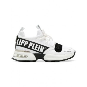 Philipp Plein Runner Sneakers Men 01 Bianco Shoes Low-tops Low Price Guarantee