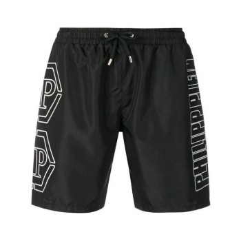 Philipp Plein Side Logo Swim Shorts Men 02 Black Clothing Huge Inventory
