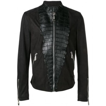 Philipp Plein Luxury Motorcycle Jacket Men 02 Black Clothing Leather Jackets Unique Design