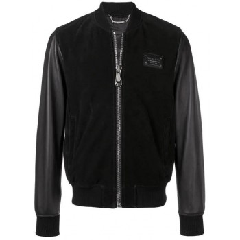 Philipp Plein Skull Bomber Leather Jacket Men 02 Black Clothing Jackets Unique