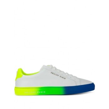 Philipp Plein Painted Lo-top Sneakers Men 01 White Shoes Low-tops Officially Authorized