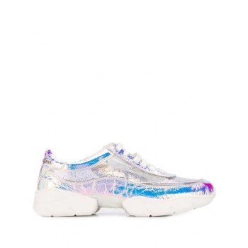 Philipp Plein Laminated Sneakers Women 70 Silver Shoes Trainers Finest Selection