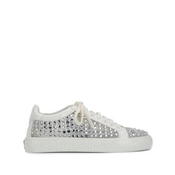 Philipp Plein Low-top Crystal Sneakers Women 01 White Shoes Trainers Outlet Seller