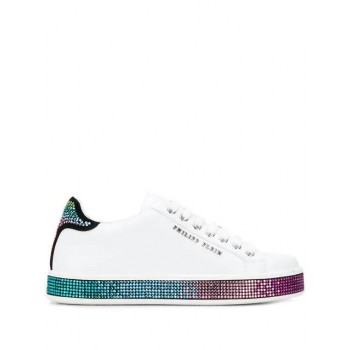 Philipp Plein Lo-top Sneakers Crystal Women 01 White Shoes Trainers Hot Sale