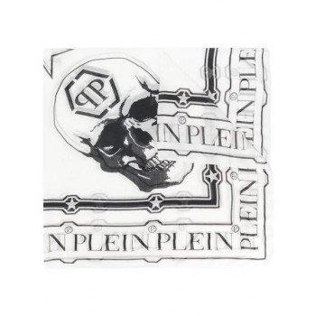 Philipp Plein Skull Print Scarf Men 01 White Accessories Scarves Wholesale