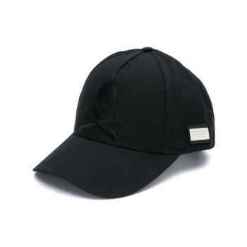 Philipp Plein Embroidered Skull Cap Men 02 Black Outlet Online Shop