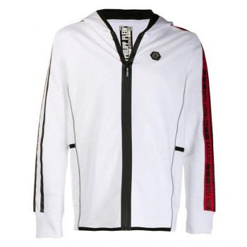 Philipp Plein Hooded Jacket Men 01 White Clothing Jackets Authentic Usa Online