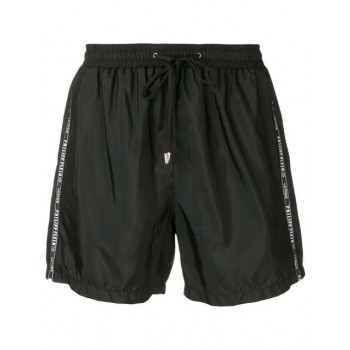 Philipp Plein Appliqu Stripes Swim Shorts Men 02 Black Clothing Coupon Codes